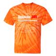 1970's Lemon Labs Quaalude 300 Label Reproduction Nostalgia Premium Tri-Blend Tie-Dye T-Shirts Orange Tie-Dye