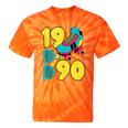 1990 Retro Raised In The 90s Old School Nostalgia Vibes Tie-Dye T-Shirts Orange Tie-Dye