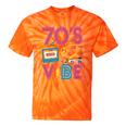 70s Retro Style Roller Skate Cassette Music Nostalgia Tie-Dye T-Shirts Orange Tie-Dye