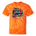 80s 90s Hip Hop Nostalgia Retro Boombox Music Lovers Tie-Dye T-Shirts Orange Tie-Dye
