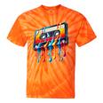 80s 90s Retro Party Costume Nostalgia Cassette Tie-Dye T-Shirts Orange Tie-Dye