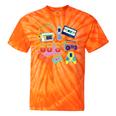 80's Vintage Cassette Tape Nostalgia Mixtape Era 1980s Retro Premium Tri-Blend Tie-Dye T-Shirts Orange Tie-Dye