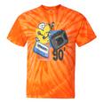 90s Retro Cassette And Walkman Nostalgia Graphic Tee Tie-Dye T-Shirts Orange Tie-Dye