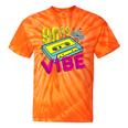 90's Vibe Retro Style Cassette Tape Nostalgia 1990s Party Premium Tri-Blend Tie-Dye T-Shirts Orange Tie-Dye