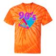 90's Vibe Retro Style Cassette Tape Nostalgia 1990s Party Tie-Dye T-Shirts Orange Tie-Dye