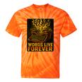 Antiques Collector Writing Retro Nostalgia Curiosity Tie-Dye T-Shirts Orange Tie-Dye