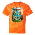 Aqua In The Skies Frutiger Aero Tie-Dye T-Shirts Orange Tie-Dye