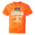 Azerbaijan Lover Saying Azeri Nostalgia Tie-Dye T-Shirts Orange Tie-Dye