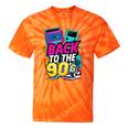 Back To The 90s Nostalgia Cassette Game Console Boombox Tie-Dye T-Shirts Orange Tie-Dye