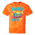 Born In The 80's But 90's Made Me Nostalgia Cassette Tape Tie-Dye T-Shirts Orange Tie-Dye