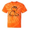 Like A Boss Rage Comic Meme Classic Internet Nostalgia Tee Tie-Dye T-Shirts Orange Tie-Dye