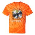 Buffering Glitched CD On Fire 2000s Nostalgia Tie-Dye T-Shirts Orange Tie-Dye