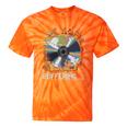 Buffering Glitched CD On Fire 2000s Nostalgia Tie-Dye T-Shirts Orange Tie-Dye