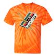 Cassette 90s Costume Party Nostalgia Tie-Dye T-Shirts Orange Tie-Dye