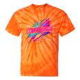 Cowabunga Retro 80s 90s Nostalgia Slang Neon Grunge Art Tie-Dye T-Shirts Orange Tie-Dye