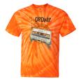 Dreams Of Music Mixtapes Retro Cassette Lifestyle Nostalgia Premium Tri-Blend Tie-Dye T-Shirts Orange Tie-Dye