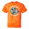 Elder Millennials Embracing 90s CDs Nostalgia Vibes Tie-Dye T-Shirts Orange Tie-Dye