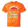 Error 404 Streaming Not Found Nostalgia VHS Retro Tape Tie-Dye T-Shirts Orange Tie-Dye