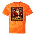 Family Christmas Retro Santa Holiday Nostalgia Vibes Tie-Dye T-Shirts Orange Tie-Dye