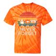 Floppy VHS Cassette Never Forget Retro 80s 90s Nostalgia Tie-Dye T-Shirts Orange Tie-Dye