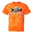 Never Forget Retro Camera Photography Nostalgia Tie-Dye T-Shirts Orange Tie-Dye