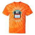 Never Forget Retro Diskette Nostalgia Vintage Tie-Dye T-Shirts Orange Tie-Dye