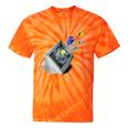 Frutiger Aero Aesthetic Tech Computer Aquarium Fishes Tie-Dye T-Shirts Orange Tie-Dye