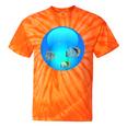 Frutiger Aero Aesthetic Tech Orb Fishes Raglan Baseball Tee Tie-Dye T-Shirts Orange Tie-Dye