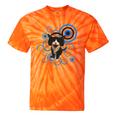 Frutiger Aero Cat Meme Headphone Kitty Cat Lover Tie-Dye T-Shirts Orange Tie-Dye