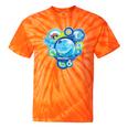 Frutiger Aero Metro Abstract Maximalism 2000s Nostalgia Tie-Dye T-Shirts Orange Tie-Dye