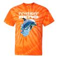 Frutiger Aero Splashy Dolphin Y2k Aesthetic Graphic Premium Tie-Dye T-Shirts Orange Tie-Dye