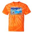 Frutiger Aero Y2k 2000s Tie-Dye T-Shirts Orange Tie-Dye