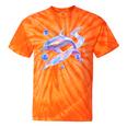 Frutiger Aero Y2K Chrome Dolphin Tie-Dye T-Shirts Orange Tie-Dye Frutiger Aero Y2K Chrome Dolphin Tie-Dye T-Shirts Orange Tie-Dye