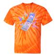Frutiger Aero Y2K Chrome Phone Butterfly Tie-Dye T-Shirts Orange Tie-Dye
