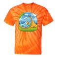 Frutiger Aero Y2K Fashion Trends Statement Piece Tech Orange Premium Tie-Dye T-Shirts Orange Tie-Dye
