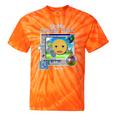 Frutiger Aero Y2K Meme Graphic 2000s Nostalgia Tie-Dye T-Shirts Orange Tie-Dye