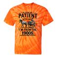 Funny Fathers Day Funny Please Be Patient I'm From The 1900s Tie-Dye T-Shirts Orange Tie-Dye