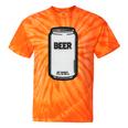 Generic Beer 1980s 80s Nostalgia Premium Tri-Blend Tie-Dye T-Shirts Orange Tie-Dye