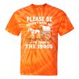 Heartwarming Wagon Please Be Patient I'm From The 1900s Premium Tie-Dye T-Shirts Orange Tie-Dye