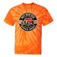 Hotrod Custom Car Automotive Nostalgia Distressed Tie-Dye T-Shirts Orange Tie-Dye