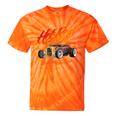 Hotrod Vintage Style Car Nostalgia Hotrod Distressed Premium Tri-Blend Tie-Dye T-Shirts Orange Tie-Dye