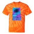 Lofi Reverie Analog Dreams Pixel 90s Desktop VHS Nostalgia Tie-Dye T-Shirts Orange Tie-Dye