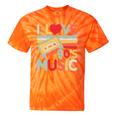 I Love 90's Music Retro Style Nostalgia Cassette 1990s Party Premium Tri-Blend Tie-Dye T-Shirts Orange Tie-Dye