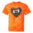 Mixed Tape Emotions Music Lover Nostalgia Quote Tie-Dye T-Shirts Orange Tie-Dye