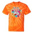 Nostalgia Love Tees -Adults Small Casual Festive Classic Fit T-Shirt Round Neck Straight Fit Collarless Short Sleeve Solid Lightweight Tie-Dye T-Shirts Orange Tie-Dye
