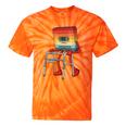 Old Vintage Cassette Tape 70s 80s 80s Outfit Nostalgia Tie-Dye T-Shirts Orange Tie-Dye