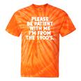Be Patient I'm From The 1900s Gen X Elder Millennial Premium Tie-Dye T-Shirts Orange Tie-Dye