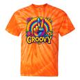 Peace Sign Groovy Vibes Costume Nostalgia Tie Dye Fashion Tie-Dye T-Shirts Orange Tie-Dye