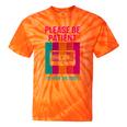 Please Be Patient I'm From The 1900s Retro Cassette Tape Premium Tri-Blend Tie-Dye T-Shirts Orange Tie-Dye