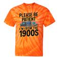 Please Be Patient I'm From The 1900s Retro Computer Premium Tie-Dye T-Shirts Orange Tie-Dye